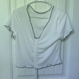 White Crop Top